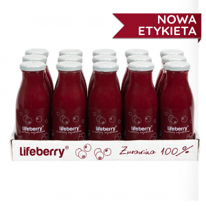 Lifeberry BOX, Żurawina, 15 x 250 ml