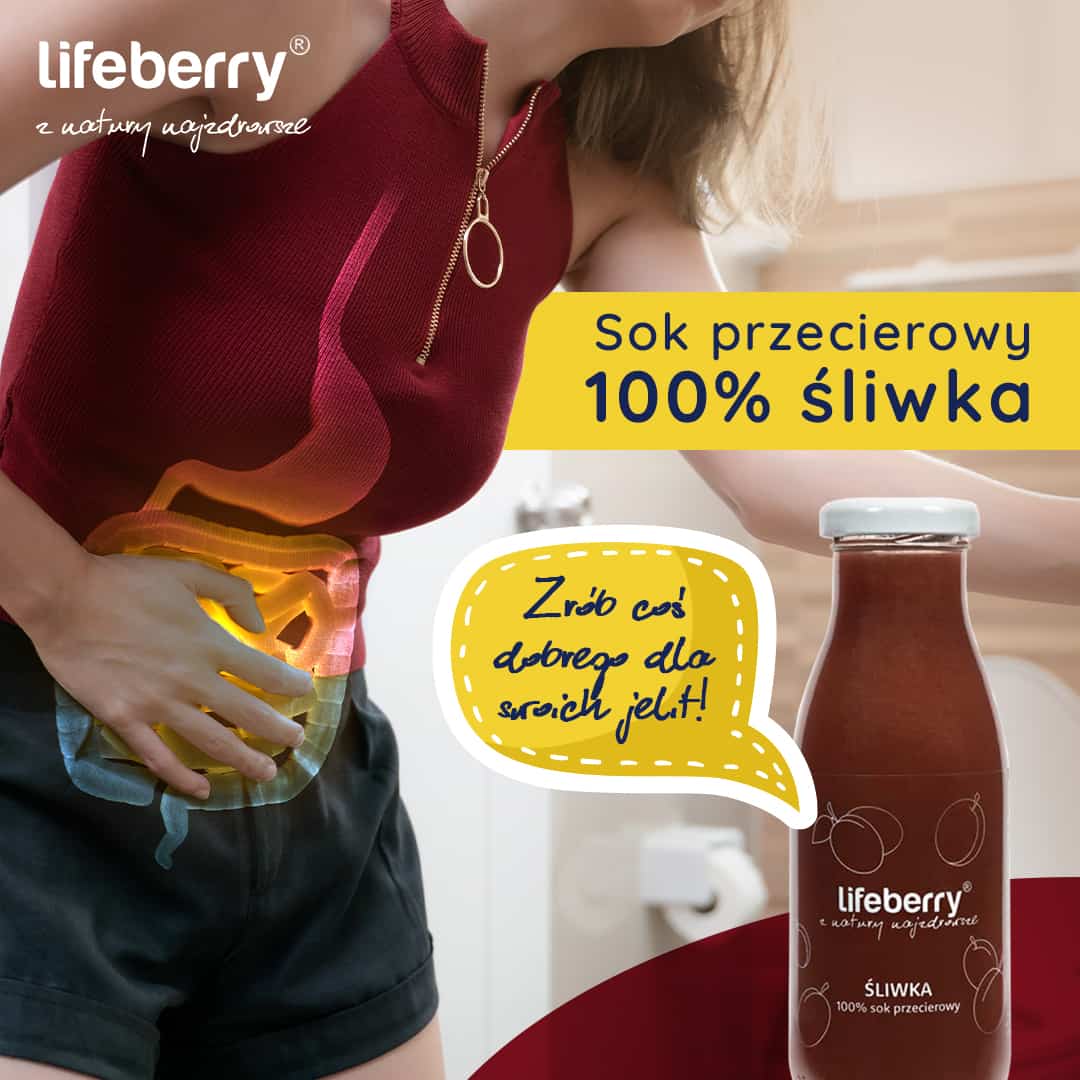 sok śliwkowy wspierający jelita