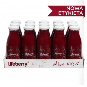 Lifeberry BOX, Wiśnia, 15 x 250 ml