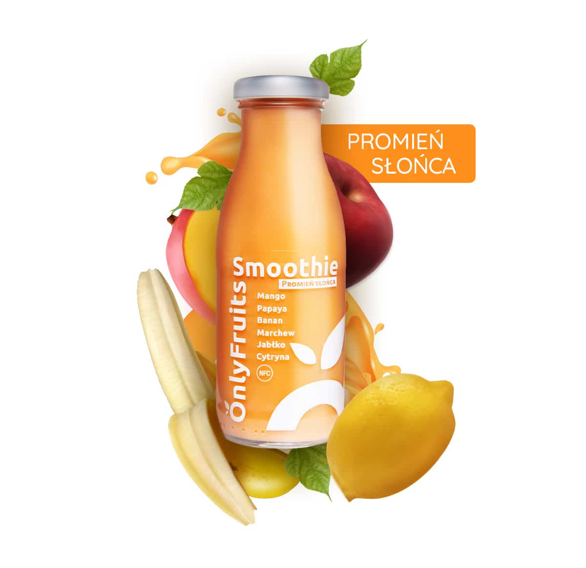 naturalne smoothie z mango i papają